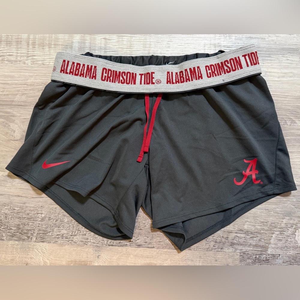 Nike Women's Anthracite Alabama Crimson Tide Tempo Performance Shorts Small Gray - Picture 2 of 7